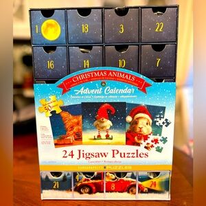 Advent Calendar 24 Days of Christmas Animal Jigsaw Puzzles
